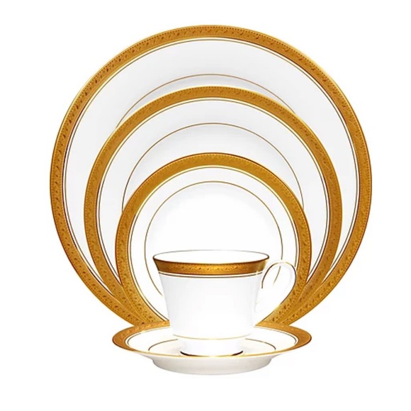 Noritake Other - NIB Noritake Crestwood Gold 5 Piece Place Setting #2